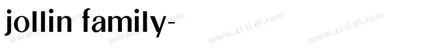 jollin family字体转换 jollin family字体转换